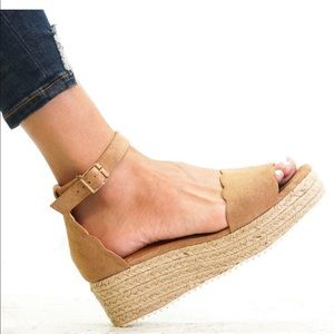🌴 SUEDE ESPADRILLE WEDGES